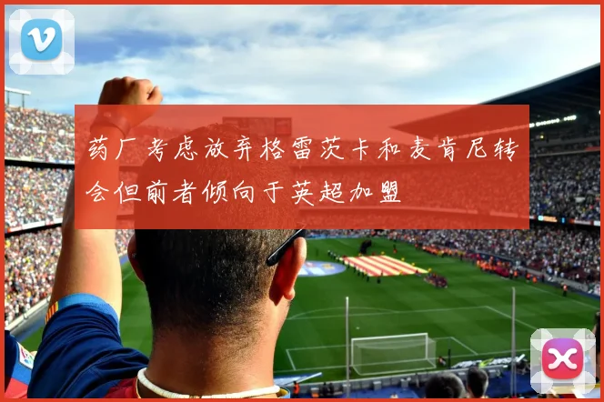 药厂考虑放弃格雷茨卡和麦肯尼转会但前者倾向于英超加盟